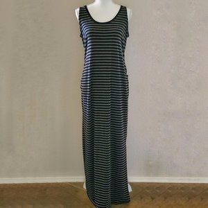 Old Navy Striped Maxi Tank Dress Maternity M